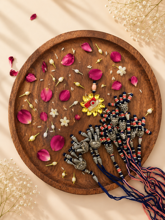Oxidised Silver & Evil Eye Bhabhi Rakhi Collection