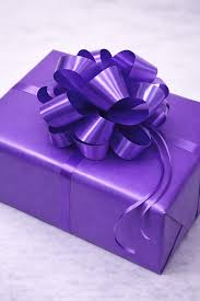 Purple Satin Ribbon Bow – Gift Wrapping Accessory