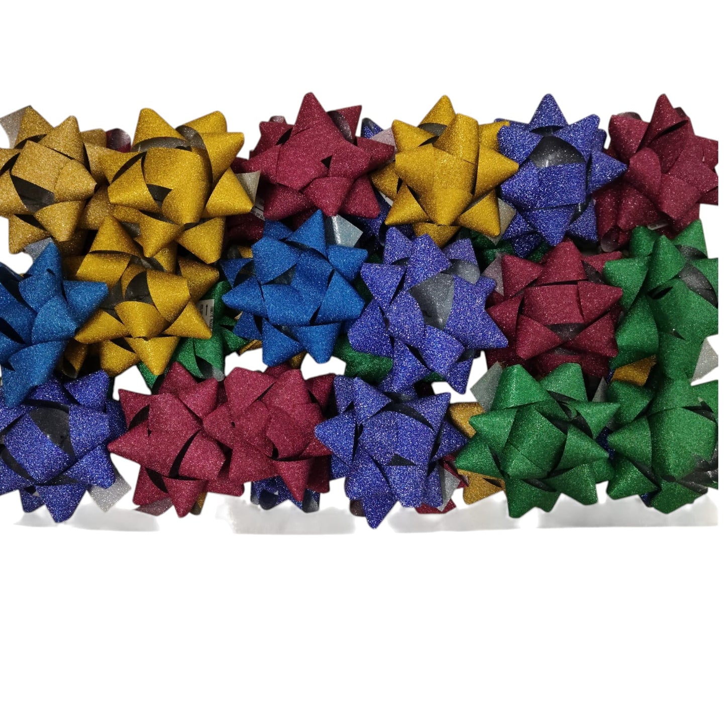 Star Gift Bows – Glossy & Glitter | Set of 6 piece