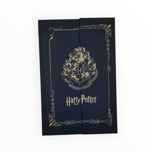 Harry Potter Hogwarts Anime-Style Hardcover Notebook – Gold Foil Magnetic Flap Journal