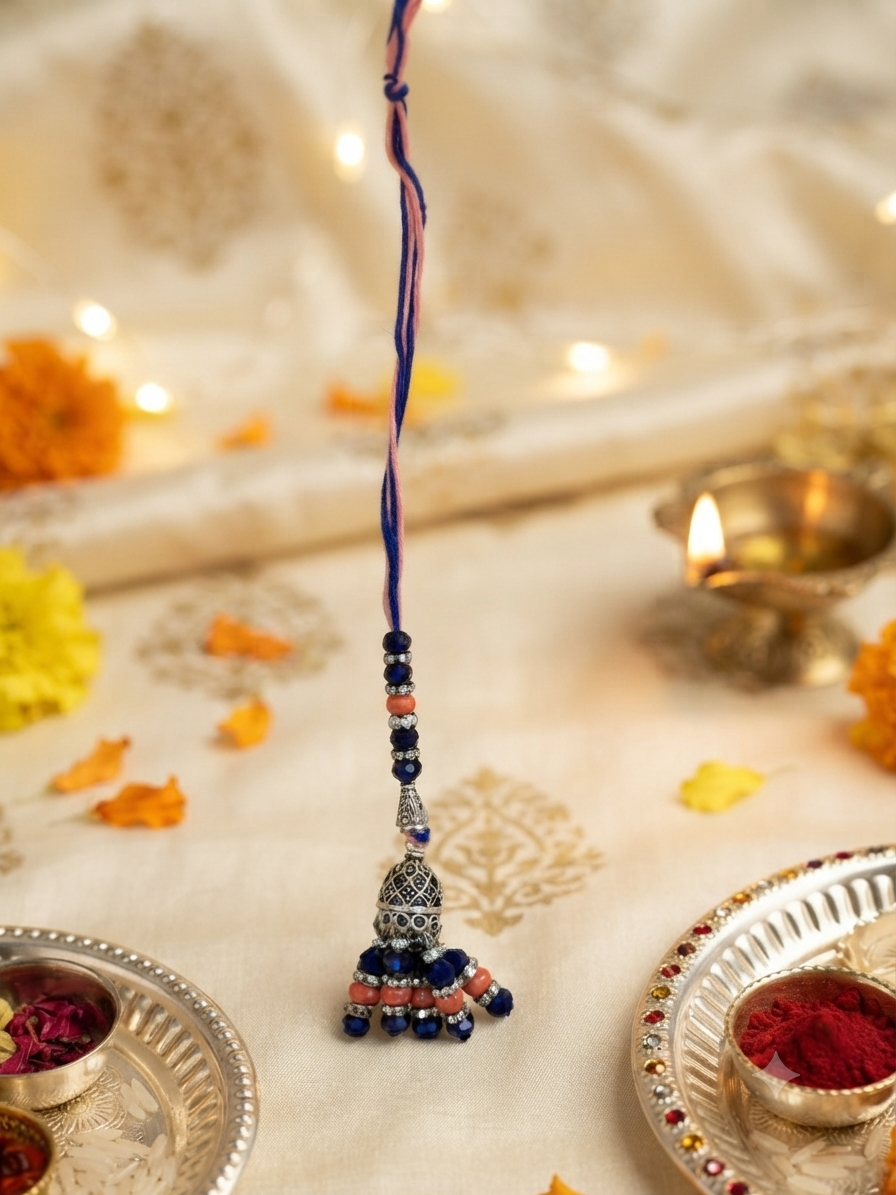 Oxidised Silver & Evil Eye Bhabhi Rakhi Collection