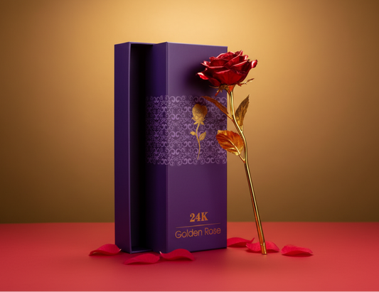 24K Golden Rose - Red Gold Romance