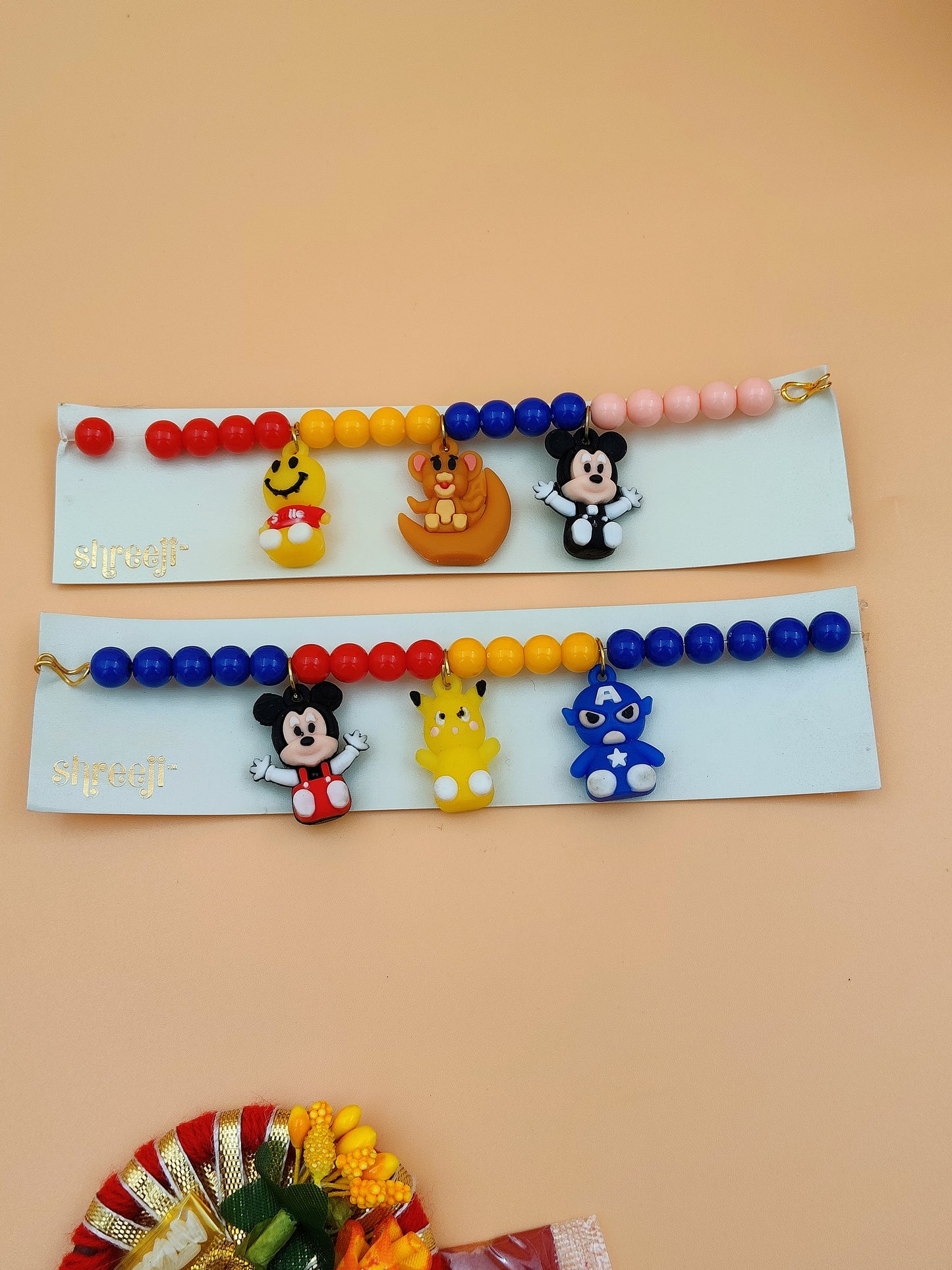 Kids Cartoon Character Rakhi Bracelet –| Shreeti | Mickey, Pikachu & More