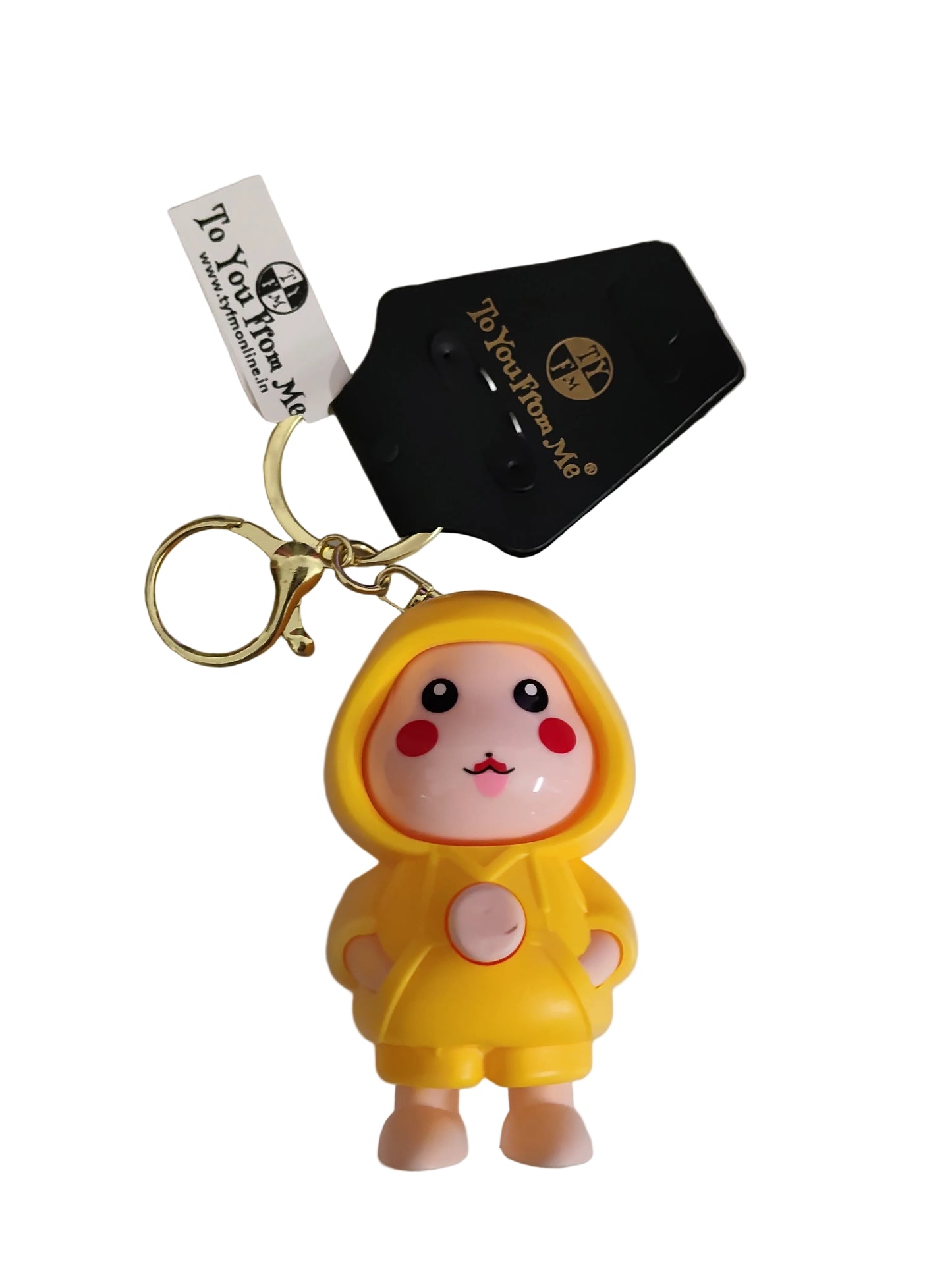 "Cartoon Character Hoodie Keychain – Chibi PVC Figure (Assorted)"