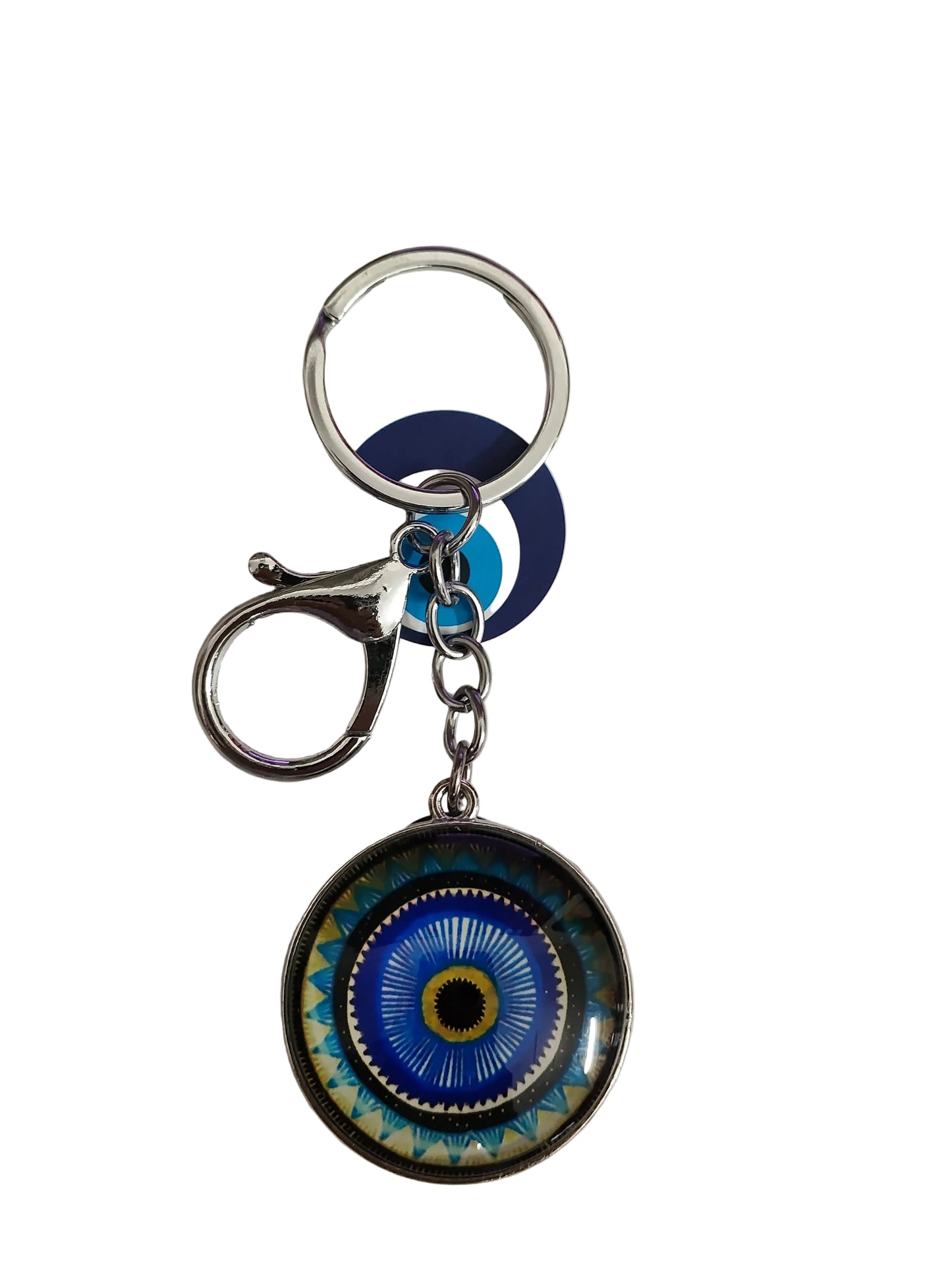 Evil Eye Keychain – Nazar Glass Charm (Assorted Designs)