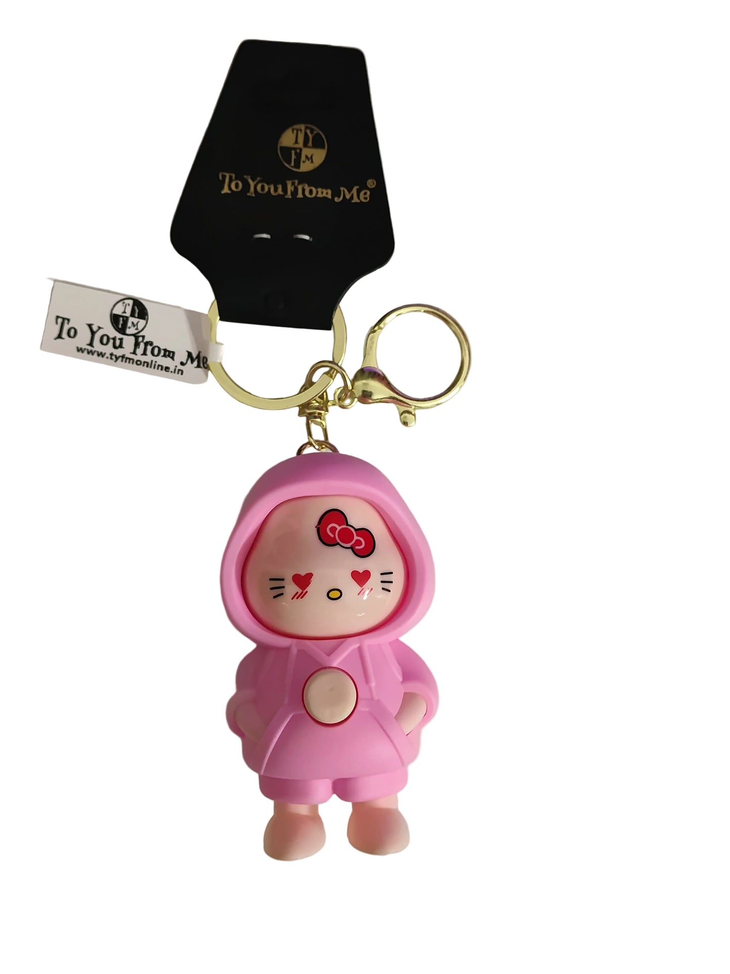 "Cartoon Character Hoodie Keychain – Chibi PVC Figure (Assorted)"