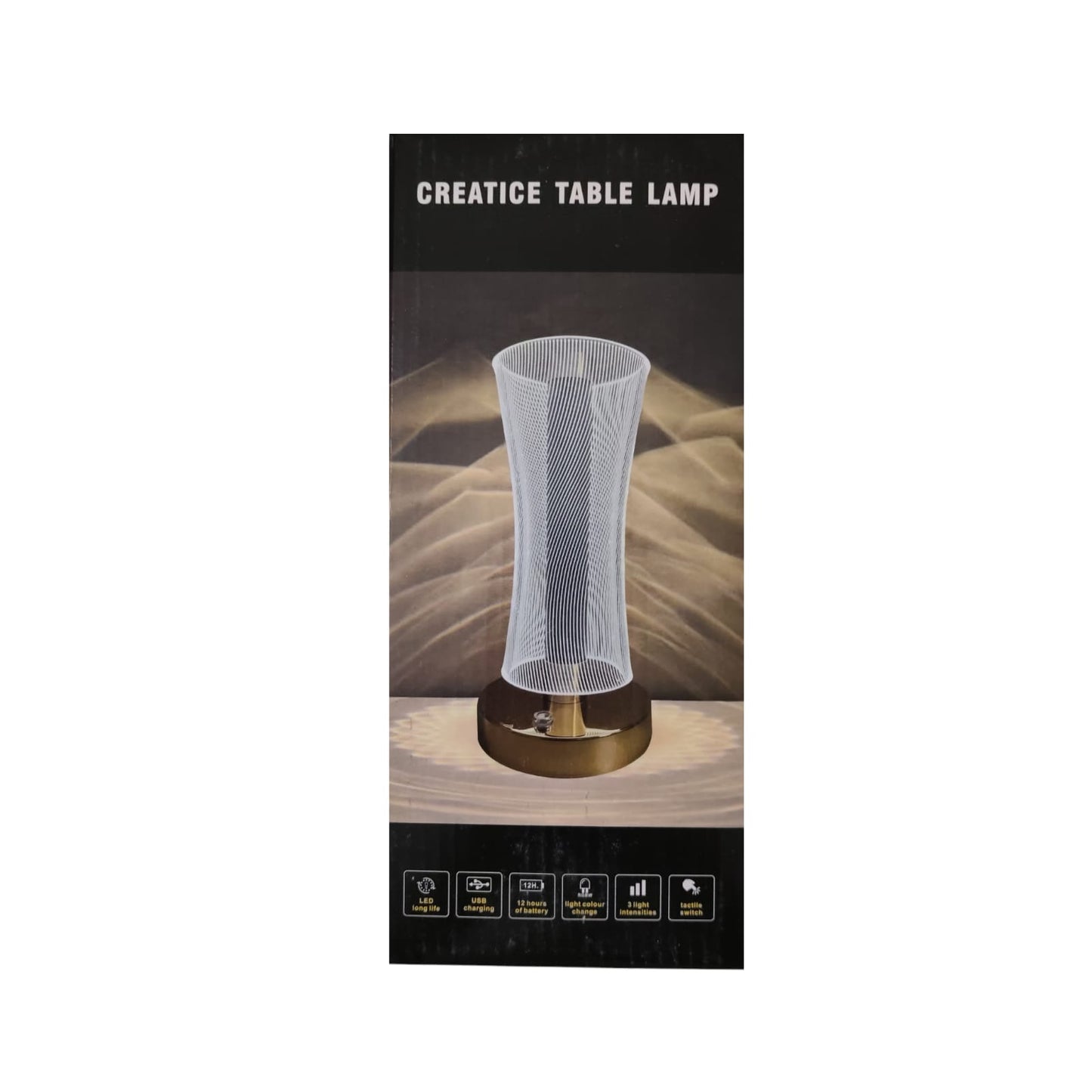 Creative LED Table Lamp | USB Rechargeable Touch Lamp with Colour Change