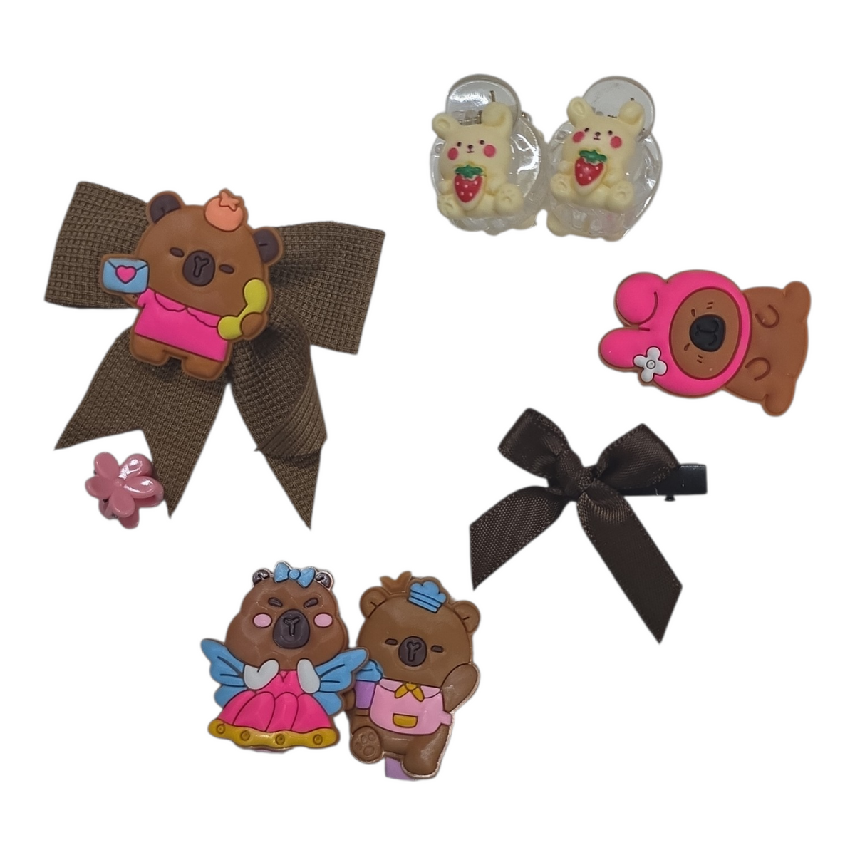 Kids Hair Accessories Gift Set | Frozen, Kuromi, Capybara & Unicorn