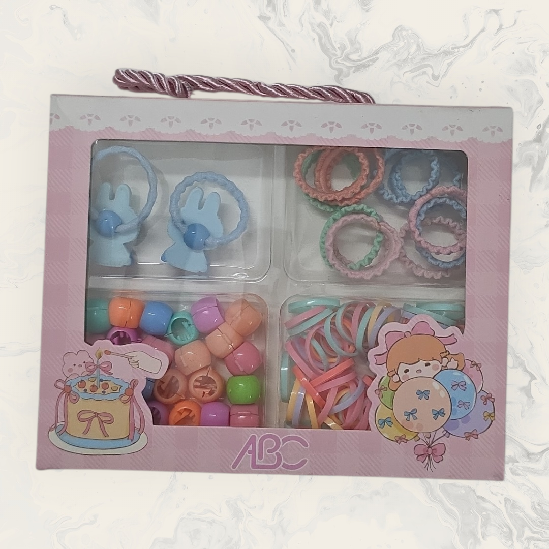 Labubu Hair Accessories Gift Set – Kids Hair Clips, Scrunchies & Bands