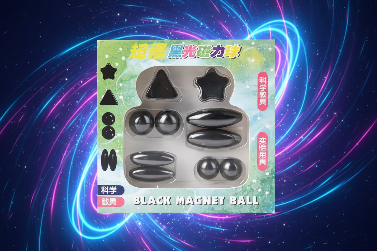 Black Magnet Ball - Neon Galaxy