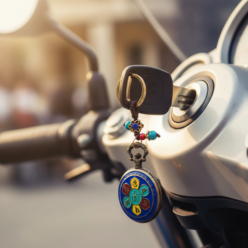Blue Om Mandala Bike