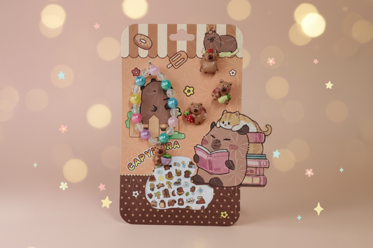 Capybara Jewellery Set - Card Display
