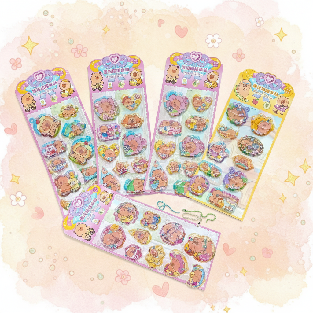 Capybara Water Stickers