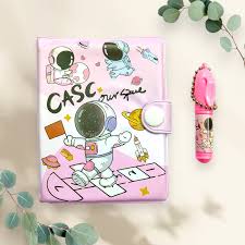 Kids Diary with Pen Keychain – Unicorn, Panda, Avengers & Space Designs
