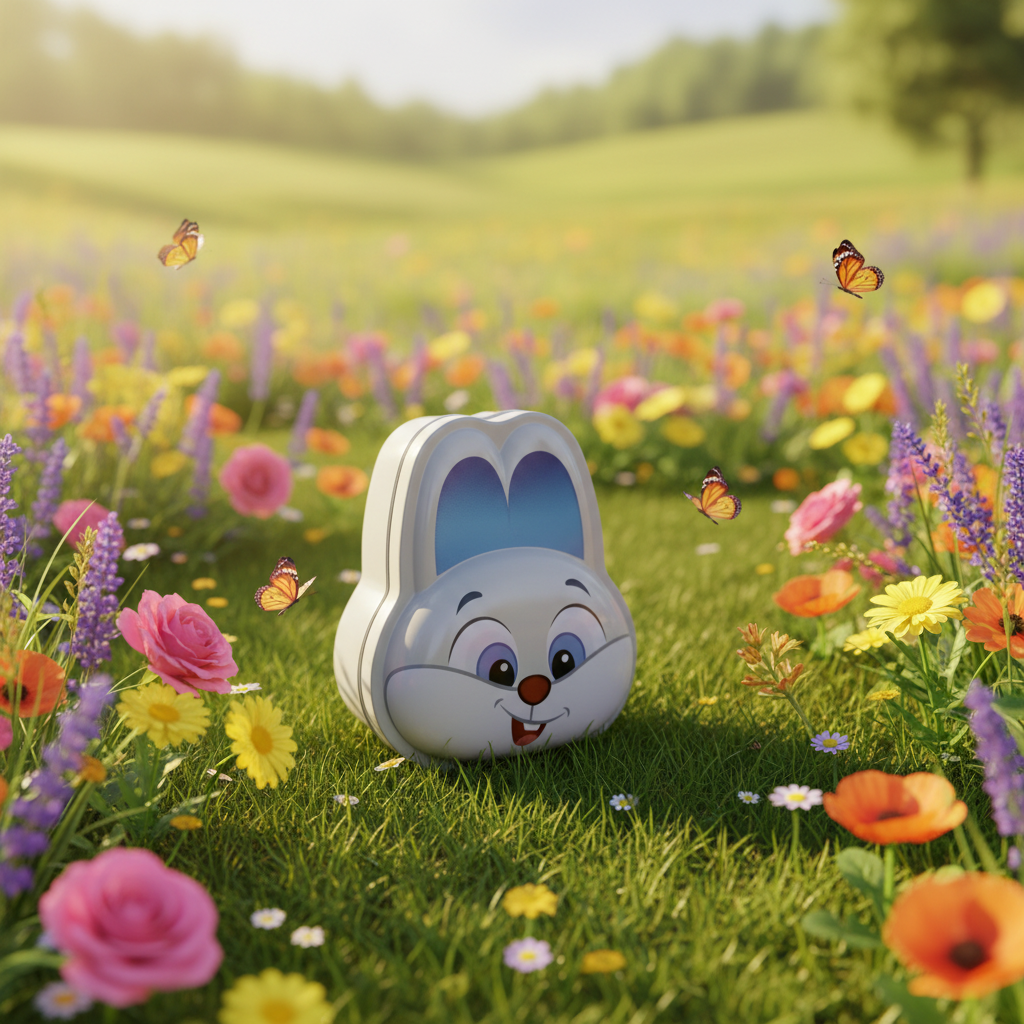 Grey bunny garden