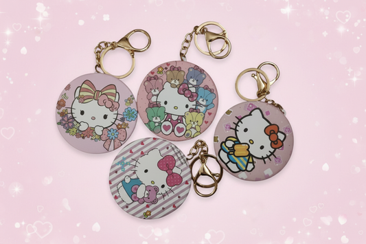 Hello Kitty Keychains - Pastel Pink