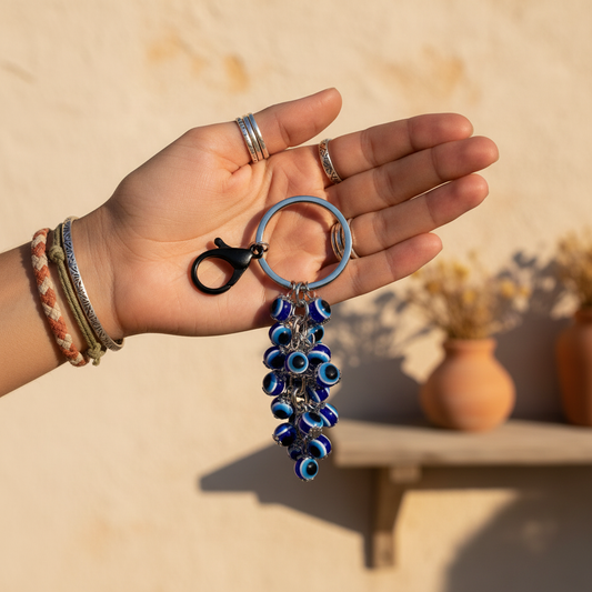 Evil Eye Keychain - Boho Lifestyle Golden Hour