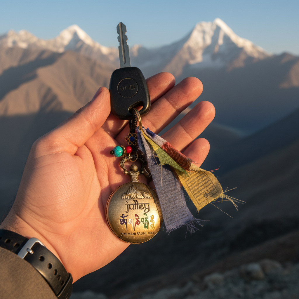 Julley Keychain Bike Mountains