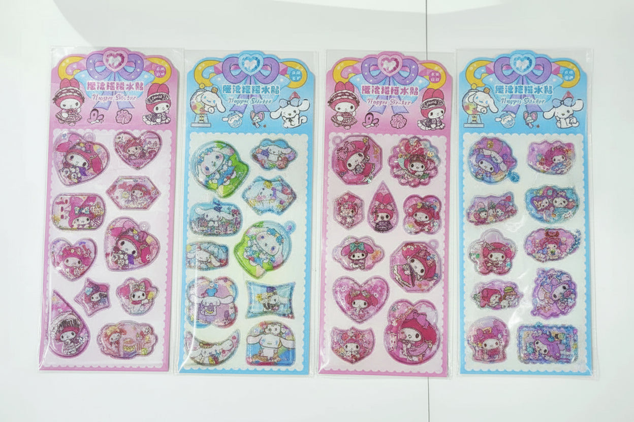 Water Stickers for Kids | Capybara, Kuromi & My Melody