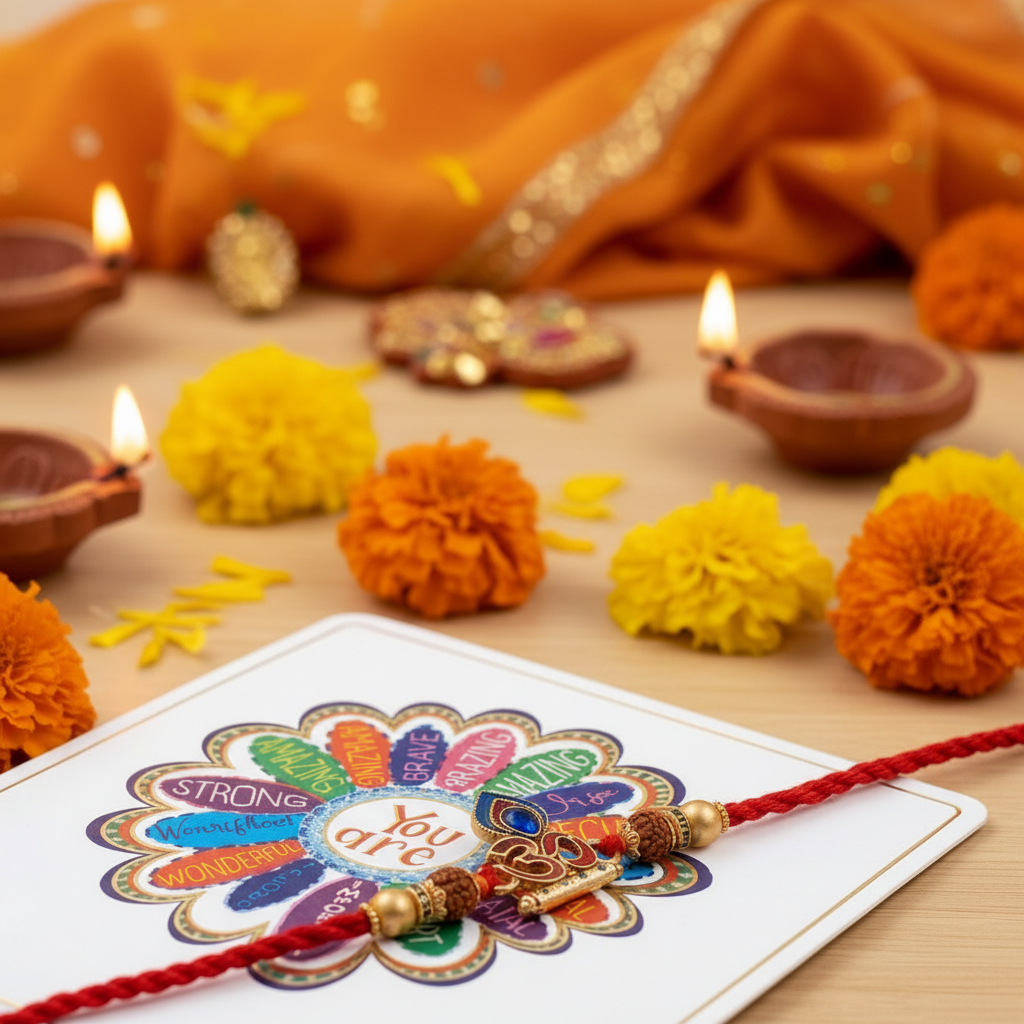 Om Rakhi Card Festive 2