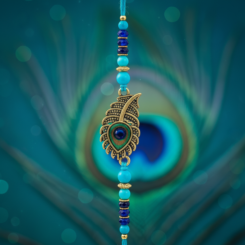 Peacock Rakhi - Peacock Background