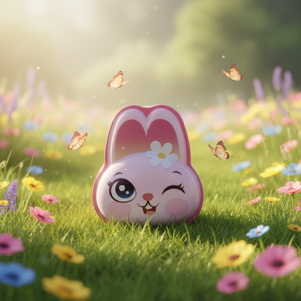 Pink bunny garden