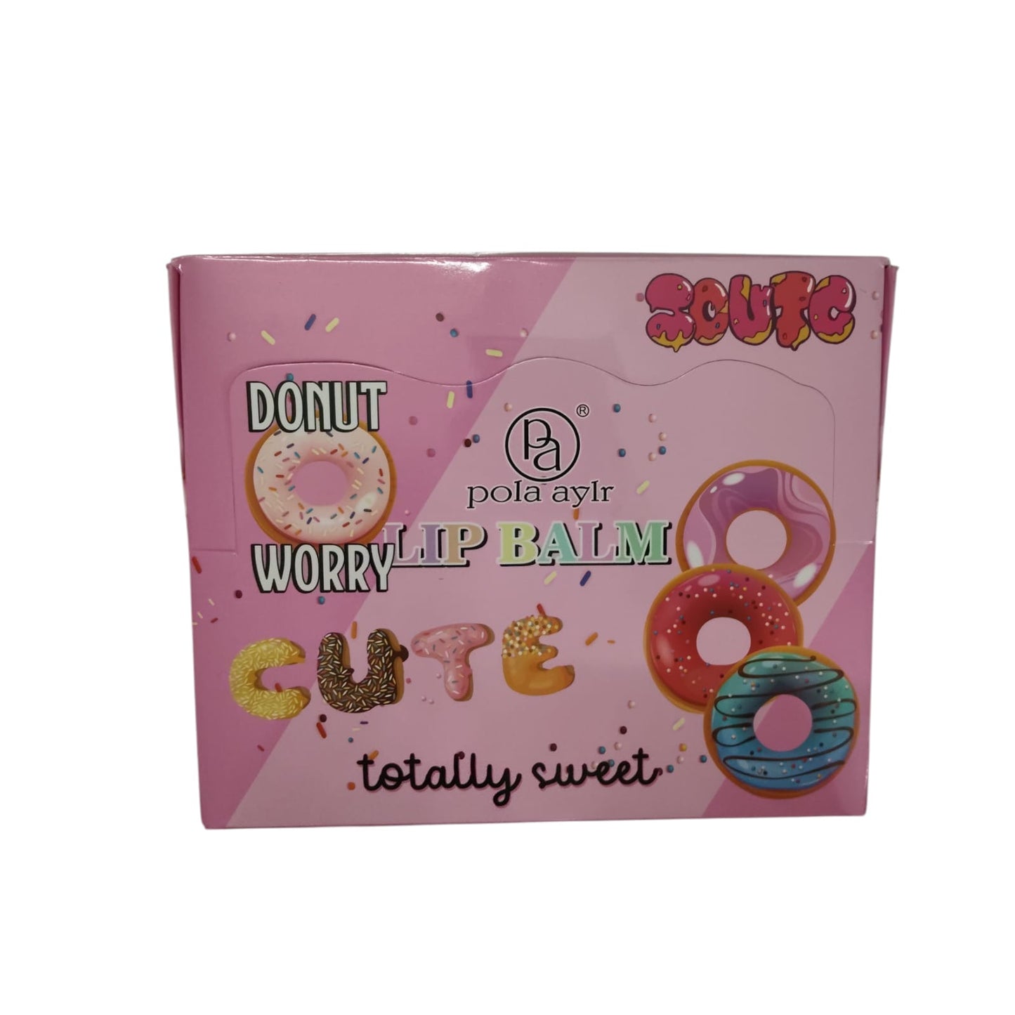 Pola Aylr ‘Donut Worry’ Donut Lip Balm – Cute Moisturising Lip Balm with String | 5 Flavours