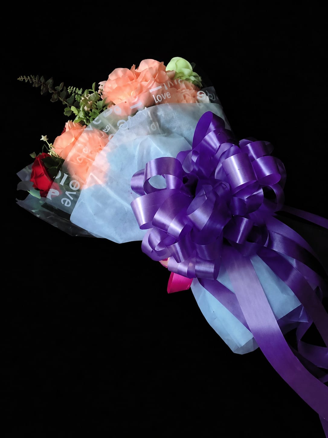 Purple Satin Ribbon Bow – Gift Wrapping Accessory