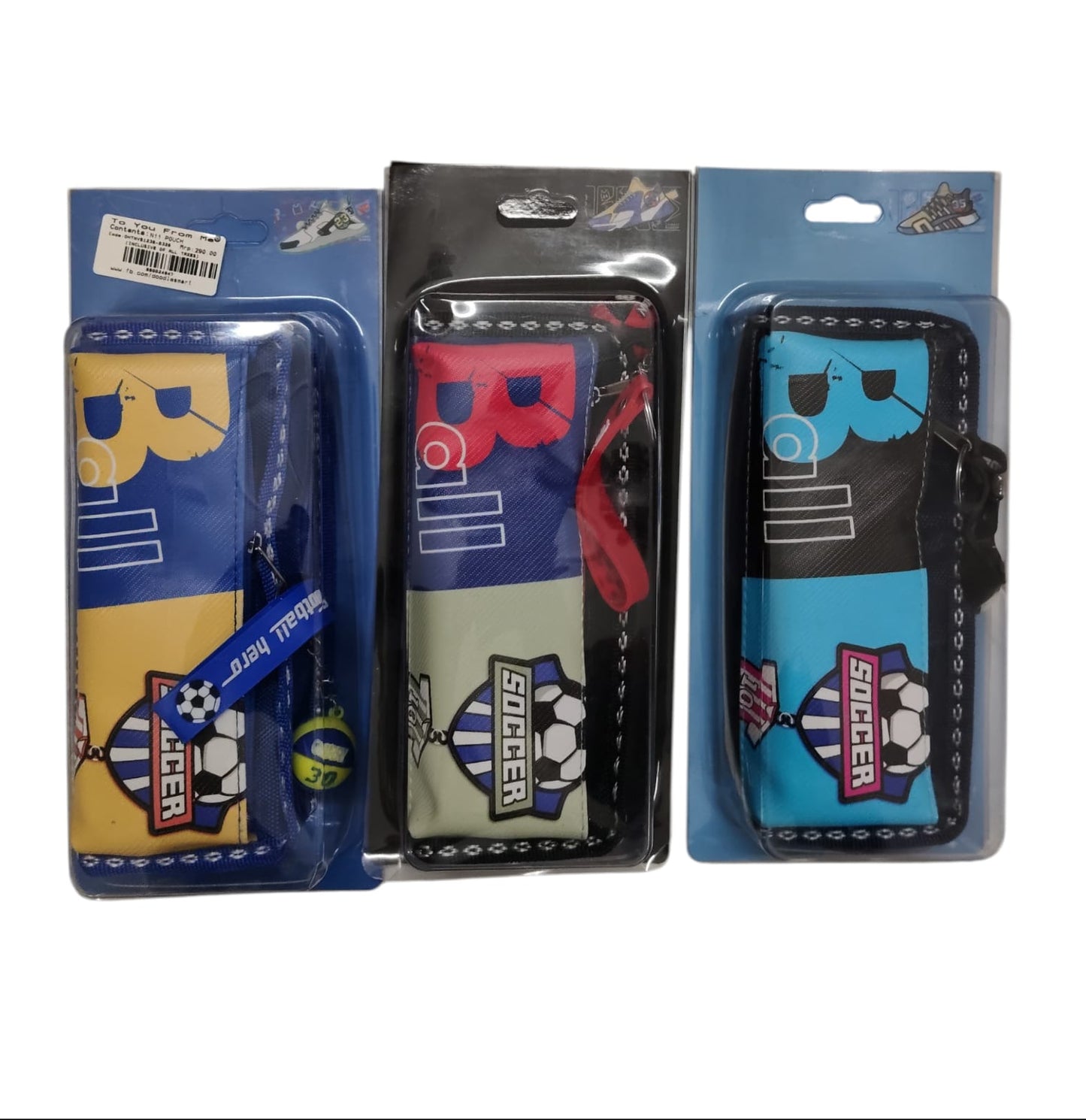 Soccer Ball Hero Pencil Pouch – Kids' Stationery Bag with Ball Keychain