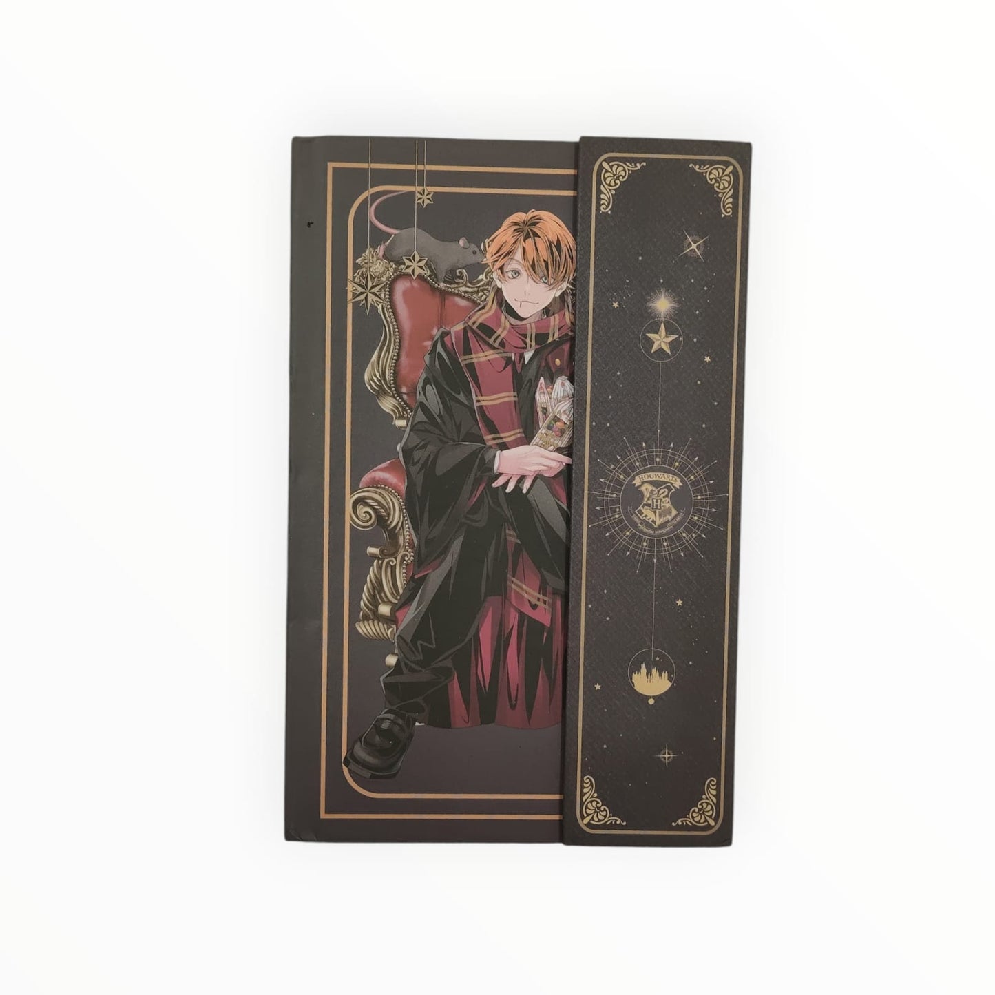Harry Potter Hogwarts Anime-Style Hardcover Notebook – Gold Foil Magnetic Flap Journal