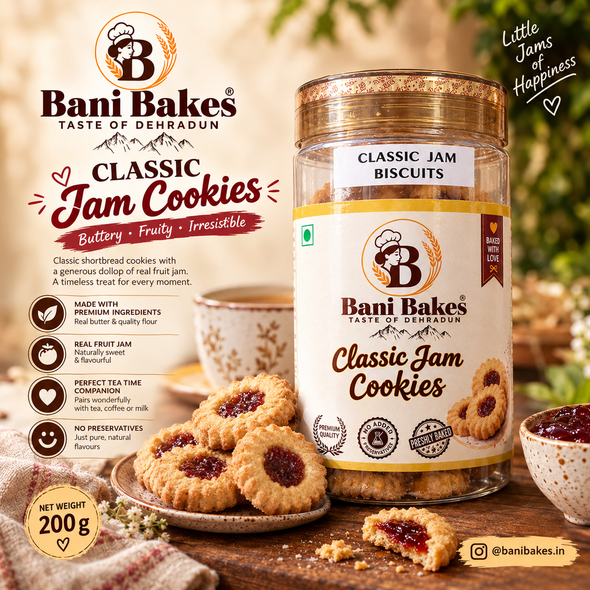 Classic Jam Cookies