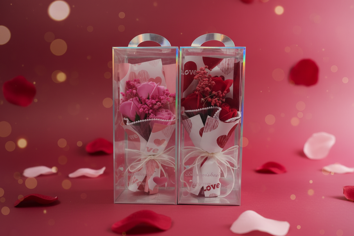 Soap Rose Bouquet Boxes - Romantic