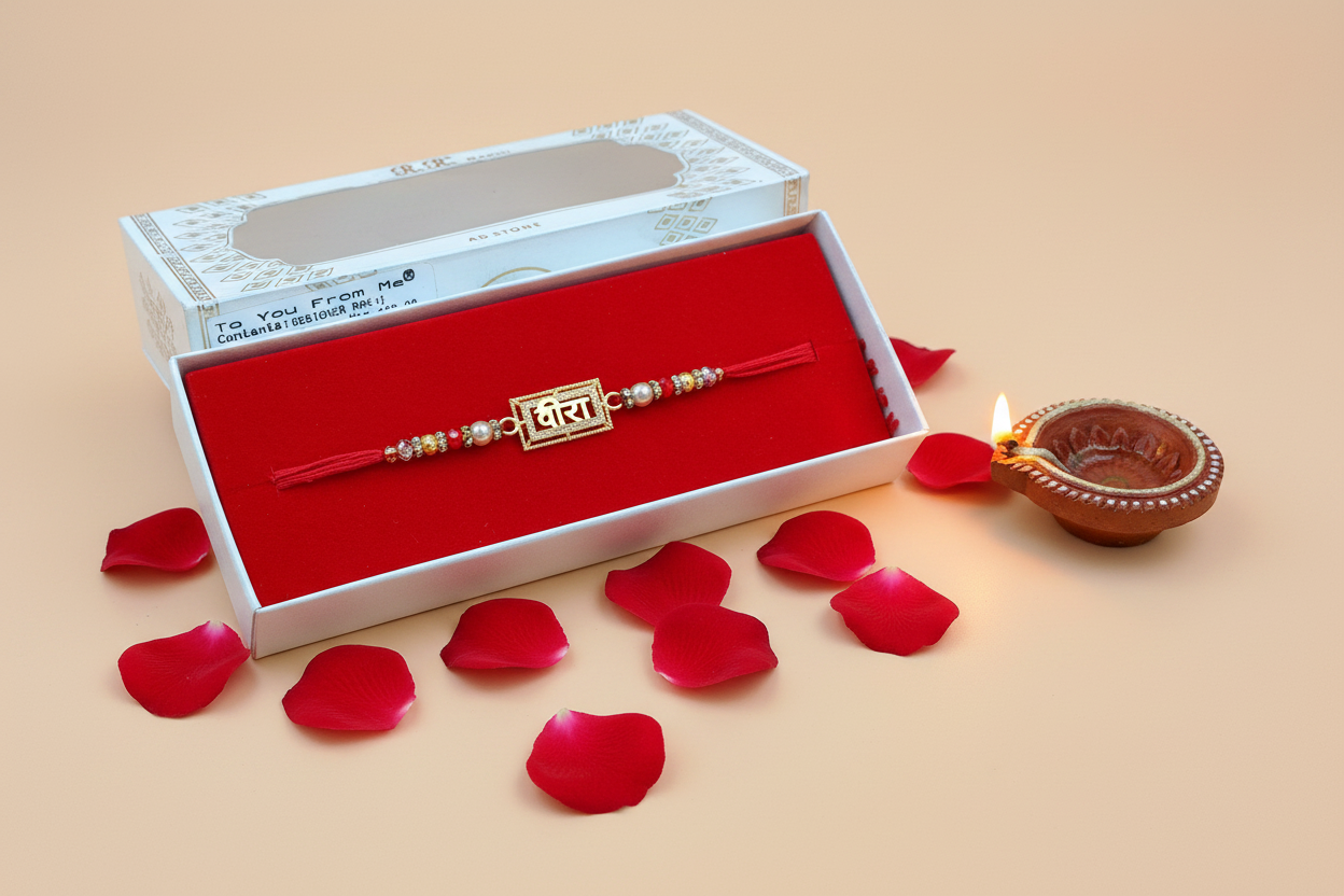 Veera Rakhi Elegant Simple Design