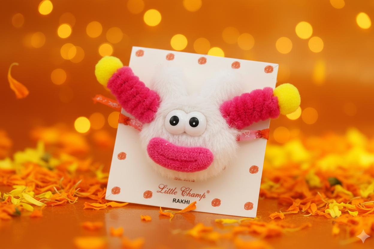 White Monster Rakhi - Festive