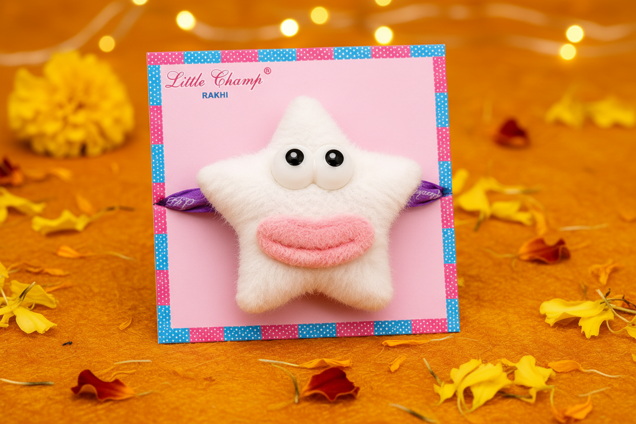 White Star Rakhi - Festive