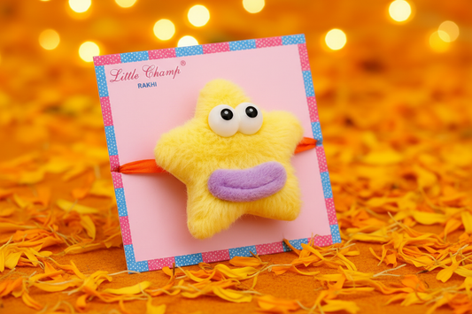 Yellow Star Rakhi - Festive